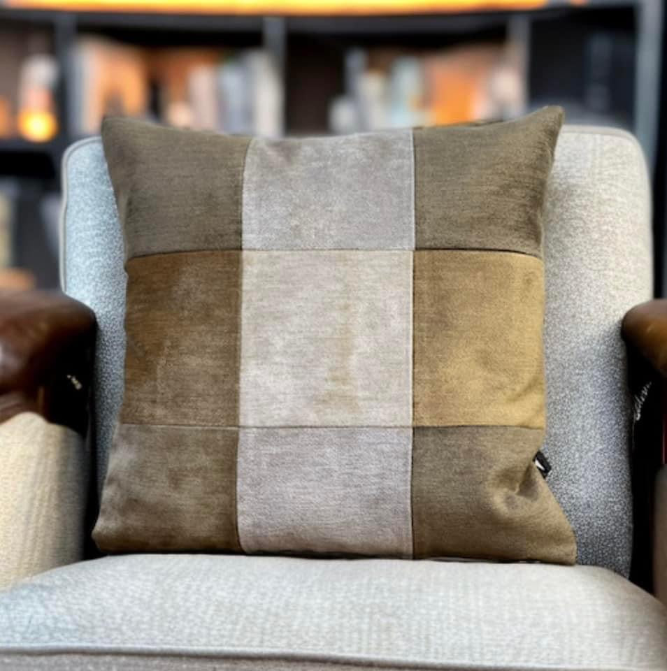 Velvet Patchwork Cushion