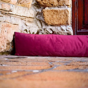 Cerise Velvet Draught Excluder
