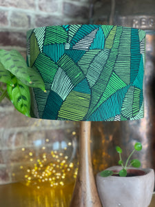 Leaf Print Lampshade