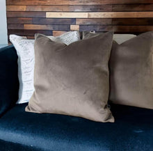Load image into Gallery viewer, Mocha Velvet Cushion

