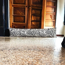 Load image into Gallery viewer, Zebra Linen Mix Draught Excluder
