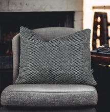 Load image into Gallery viewer, Black &amp; Silverly White Textured Cushion
