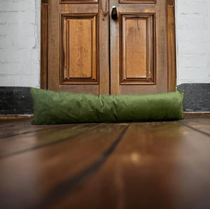 Olive Velvet Draught Excluder
