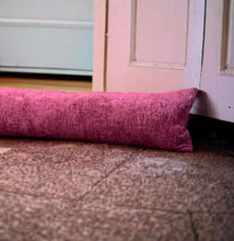 Load image into Gallery viewer, Burgundy Velvet Chenille Draught Excluder
