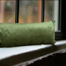 Load image into Gallery viewer, Olive Velvet Draught Excluder
