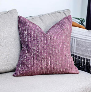 Pink Boucle Textured Cushion