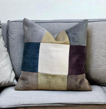 Load image into Gallery viewer, Velvet Patchwork Cushion

