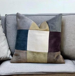 Velvet Patchwork Cushion