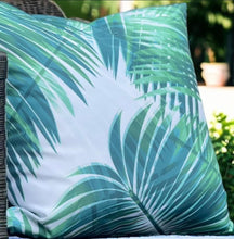 Load image into Gallery viewer, Tropical Palm Canvas Feel Outdoor Cushion
