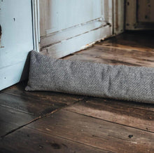 Load image into Gallery viewer, Black &amp; Silvery White Draught Excluder
