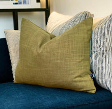 Load image into Gallery viewer, Olive Linen Mix Cushion
