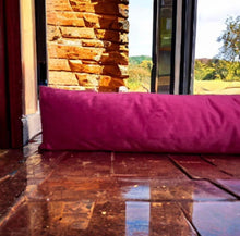 Load image into Gallery viewer, Cerise Velvet Draught Excluder
