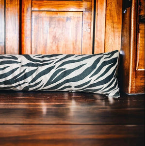 Zebra Velvet Draught Excluder