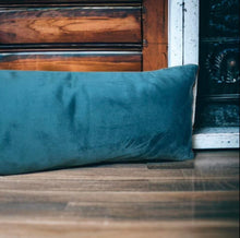 Load image into Gallery viewer, Teal Velvet Draught Excluder
