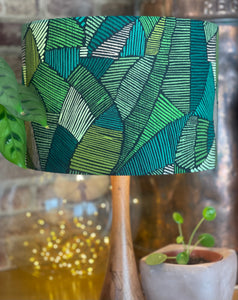 Leaf Print Lampshade