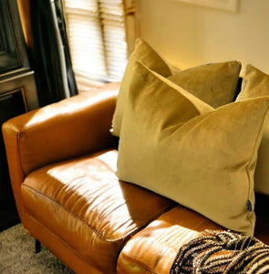 Mustard Velvet Cushion