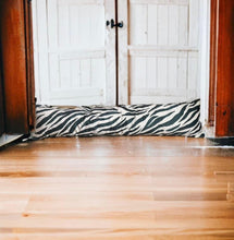 Load image into Gallery viewer, Zebra Velvet Draught Excluder
