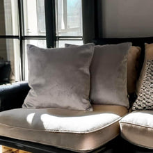 Load image into Gallery viewer, Mocha Velvet Cushion
