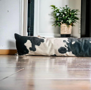 Black Friesian Velvet Draught Excluder