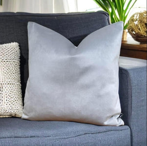 Silver Velvet Cushion
