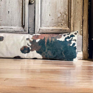 Brown Cowhide Velvet Draught Excluder