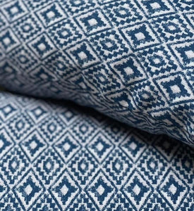 Aztec Indigo Sustainable Cotton Cushion