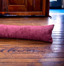 Load image into Gallery viewer, Burgundy Velvet Chenille Draught Excluder
