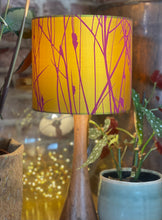 Load image into Gallery viewer, Silk Mustard &amp; Magenta Grasses Lampshade
