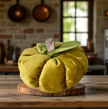 Load image into Gallery viewer, Cinderella Mustard Velvet Pumpkin

