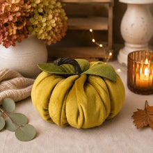 Load image into Gallery viewer, Mustard Velvet Pumpkin Medium
