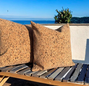 Natural Cork Outdoor Cushion Black Speckled