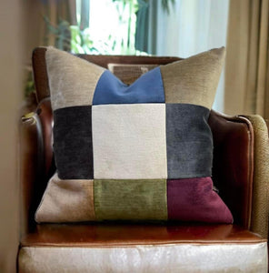 Velvet Patchwork Cushion
