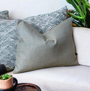 Pistachio With Gold Husk Linen Mix Cushion