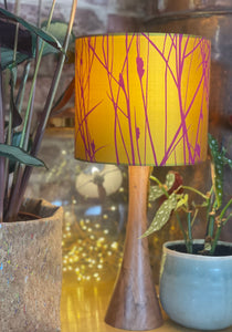 Silk Mustard & Magenta Grasses Lampshade