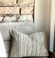 Load image into Gallery viewer, Gold &amp; Charcoal Silk Cushion
