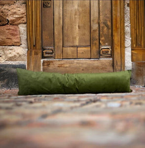 Olive Velvet Draught Excluder
