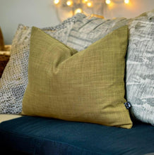 Load image into Gallery viewer, Olive Linen Mix Cushion
