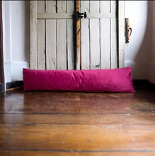 Load image into Gallery viewer, Cerise Velvet Draught Excluder
