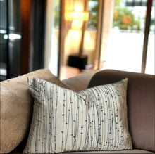 Load image into Gallery viewer, Gold &amp; Charcoal Silk Cushion
