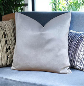 Silver Velvet Cushion