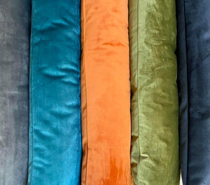 Teal Velvet Draught Excluder