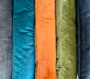 Cerise Velvet Draught Excluder
