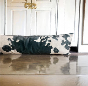 Black Friesian Velvet Draught Excluder