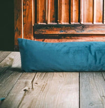 Load image into Gallery viewer, Teal Velvet Draught Excluder
