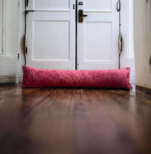 Load image into Gallery viewer, Burgundy Velvet Chenille Draught Excluder
