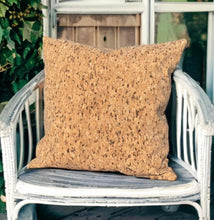 Load image into Gallery viewer, Natural Cork Outdoor Cushion Black Speckled
