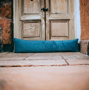 Teal Velvet Draught Excluder