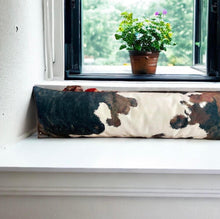 Load image into Gallery viewer, Brown Cowhide Velvet Draught Excluder
