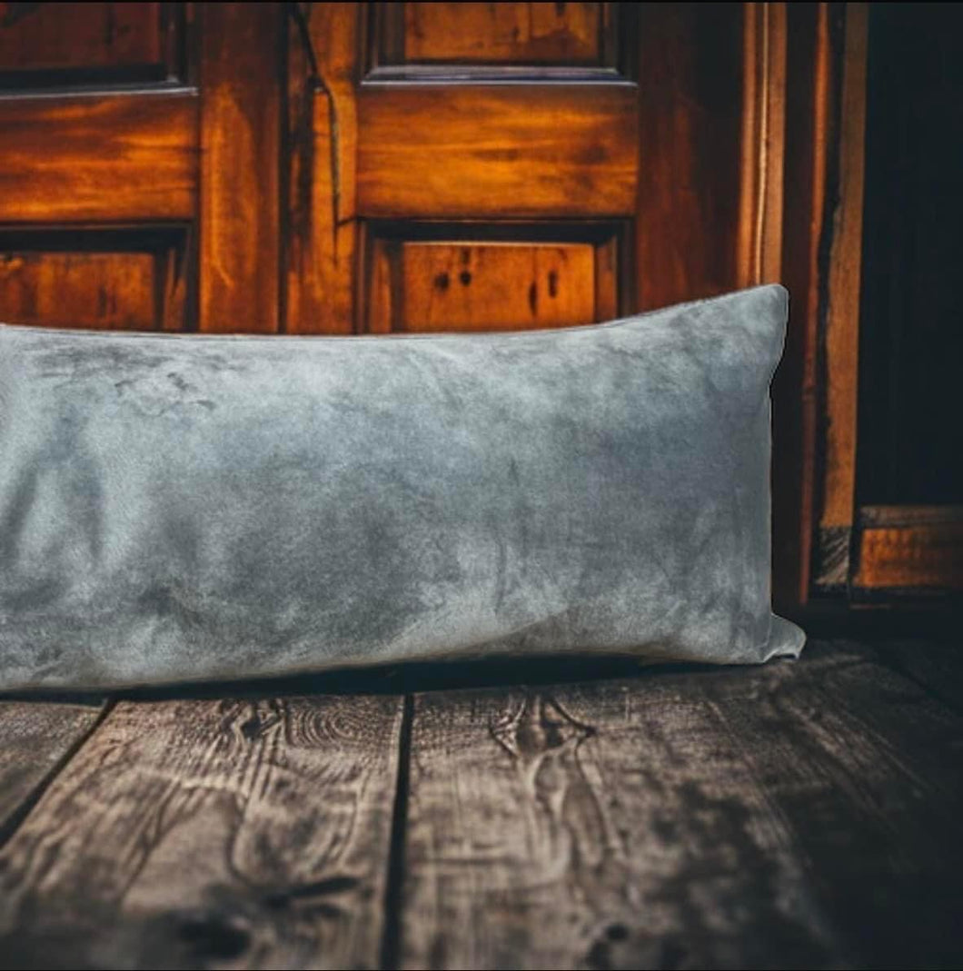 Grey Velvet Draught Excluder
