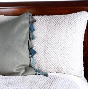 Champagne Tassel Cushion